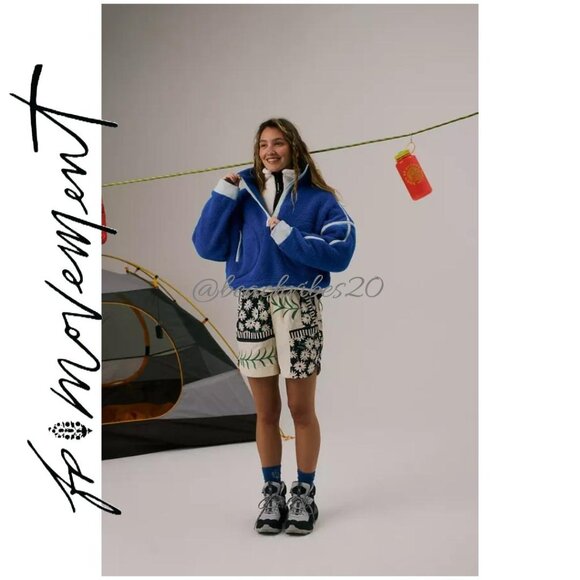 FP MOVEMENT Mountain High Half Zip Fleece Mid Atlantic Combo Large NWOT - Picture 6 of 6